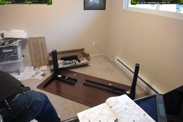 Assembling the new #UpliftDesk.