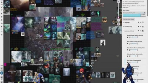 World Building on Roll/20 for my Rifts #ThePrismOfKeterfall Campaign. !Using #GrinningGecko C.S. w API Script On! NPC and Map dev. session.