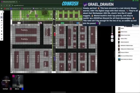 World Building on Roll/20 for my Rifts #ThePrismOfKeterfall Campaign. !Using #GrinningGecko C.S. w API Script On! NPC and Map dev. session.