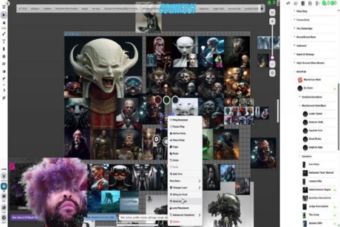 World Building on Roll/20 for my Rifts #ThePrismOfKeterfall Campaign. !Using #GrinningGecko C.S. w API Script On! NPC and Map dev. session.