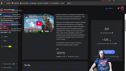 Test Stream – multi stream w/ kick