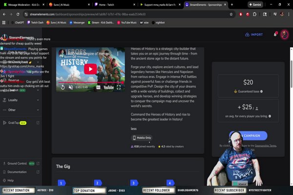 Test Stream – multi stream w/ kick